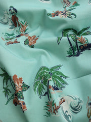 Load image into Gallery viewer, Aloha Hawaii Print Italian Stretch Cotton