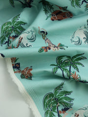 Load image into Gallery viewer, Aloha Hawaii Print Italian Stretch Cotton