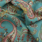 Load image into Gallery viewer, Summer Paisley on Seafoam Italian Cotton Blend
