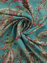 Load image into Gallery viewer, Summer Paisley on Seafoam Italian Cotton Blend