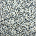 Load image into Gallery viewer, 1YD 14IN REMNANT; Blue Ditsy Floral Print Italian Cotton Shirting

