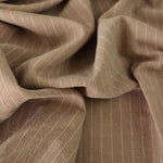 Load image into Gallery viewer, Mocha Pinstripe Luxor Heavy Linen Slub
