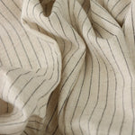 Load image into Gallery viewer, Oatmeal Pinstripe Luxor Heavy Linen Slub

