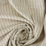 Load image into Gallery viewer, Oatmeal Pinstripe Luxor Heavy Linen Slub
