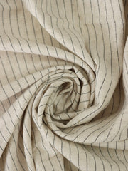 Load image into Gallery viewer, Oatmeal Pinstripe Luxor Heavy Linen Slub