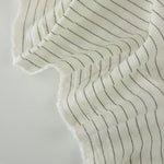 Load image into Gallery viewer, Ivory Pinstripe Luxor Heavy Linen Slub
