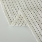 Load image into Gallery viewer, Ivory Pinstripe Luxor Heavy Linen Slub
