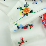 Load image into Gallery viewer, Vibrant Floral Print Italian Stretch Cotton
