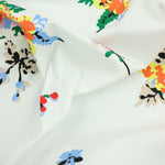 Load image into Gallery viewer, Vibrant Floral Print Italian Stretch Cotton
