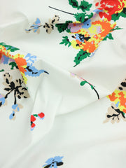 Load image into Gallery viewer, Vibrant Floral Print Italian Stretch Cotton
