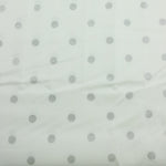 Load image into Gallery viewer, Silver Sparkle Polka Dot Print Italian Cotton Shirting
