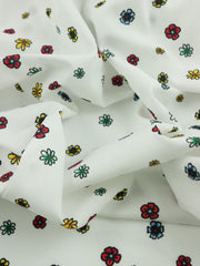 Load image into Gallery viewer, Tiny Flowers Print Italian Cotton Shirting