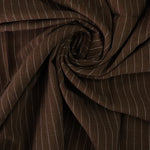 Load image into Gallery viewer, Cacao Pinstripe Luxor Heavy Linen Slub

