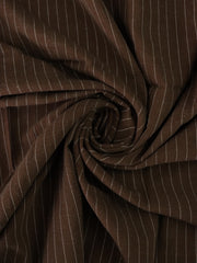 Load image into Gallery viewer, Cacao Pinstripe Luxor Heavy Linen Slub