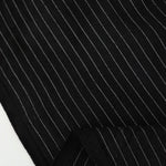 Load image into Gallery viewer, Black Pinstripe Luxor Heavy Linen Slub
