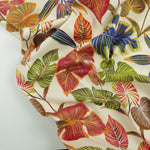 Load image into Gallery viewer, Colorful Leaves Print Italian Stretch Cotton
