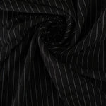 Load image into Gallery viewer, Black Pinstripe Luxor Heavy Linen Slub
