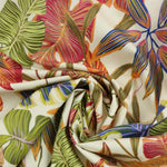 Load image into Gallery viewer, Colorful Leaves Print Italian Stretch Cotton
