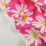 Load image into Gallery viewer, Daisies on Hot Pink Print Italian Cotton Blend
