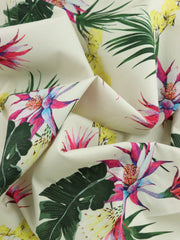 Load image into Gallery viewer, Bromelaids &amp; Palms Print Italian Cotton Shirting