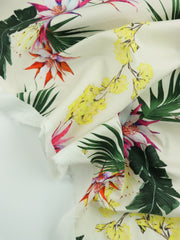 Load image into Gallery viewer, Bromelaids &amp; Palms Print Italian Cotton Shirting