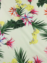 Load image into Gallery viewer, Bromelaids &amp; Palms Print Italian Cotton Shirting