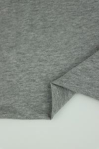 Heather Gray Organic Cotton Jersey