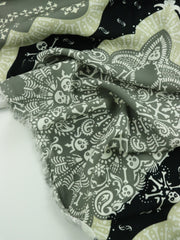 Load image into Gallery viewer, Skulls &amp; Bones Viscose Challis