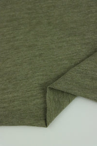 Heather Olive Organic Cotton Jersey