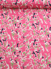 Load image into Gallery viewer, Electrified on Hot Pink Italian Cotton Twill
