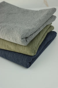 Heather Gray Organic Cotton Jersey