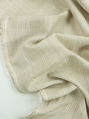 Load image into Gallery viewer, Beige &amp; Ivory Glen Plaid Italian Linen Cotton