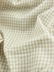 Load image into Gallery viewer, Ivory &amp; Beige Gingham Italian Linen Cotton