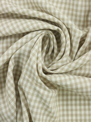 Load image into Gallery viewer, Ivory &amp; Beige Gingham Italian Linen Cotton
