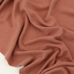 Load image into Gallery viewer, Cinnamon Cupro Slub Rib
