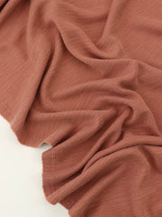 Load image into Gallery viewer, Cinnamon Cupro Slub Rib