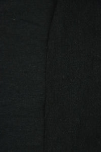 Black Organic Cotton Bamboo Spandex French Terry