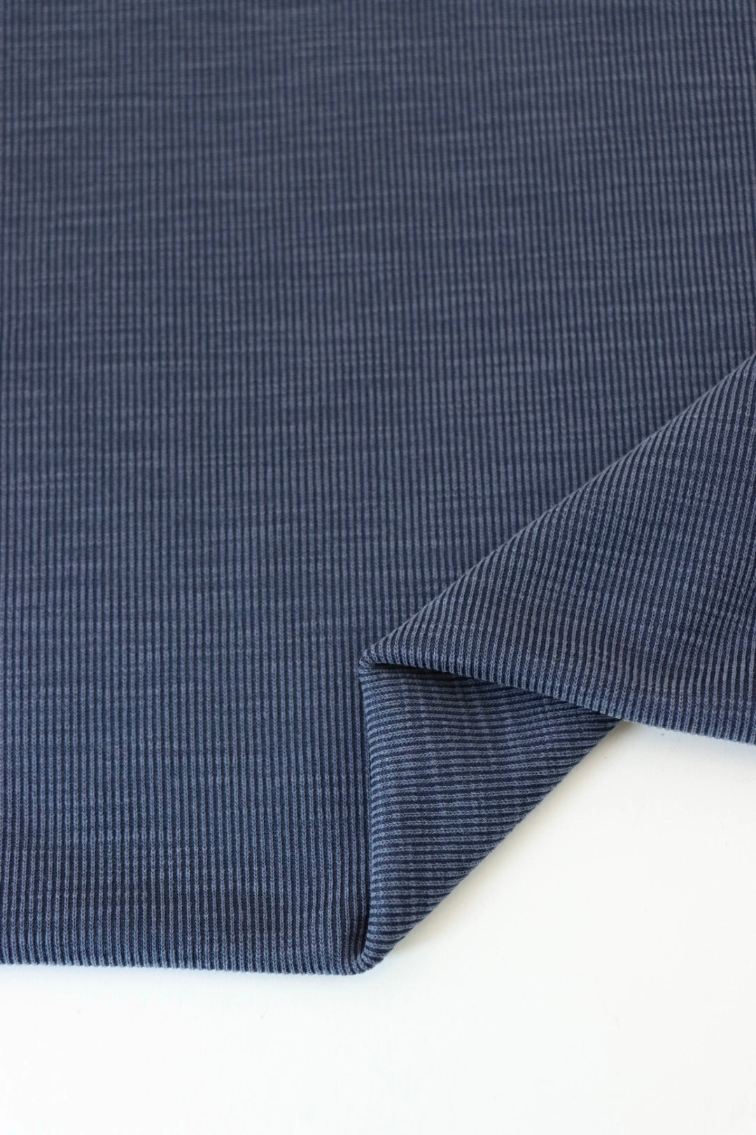 Slub Rib Navy Cupro Slub Rib | Surge Fabric Shop