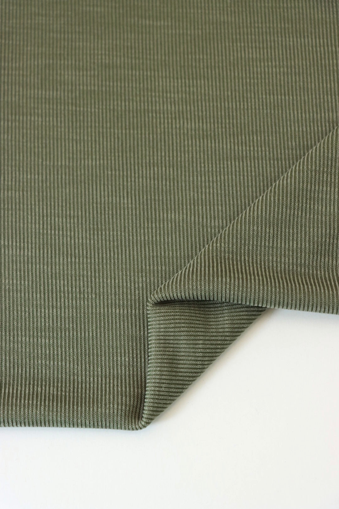 Slub Rib Olive Cupro Slub Rib | Surge Fabric Shop