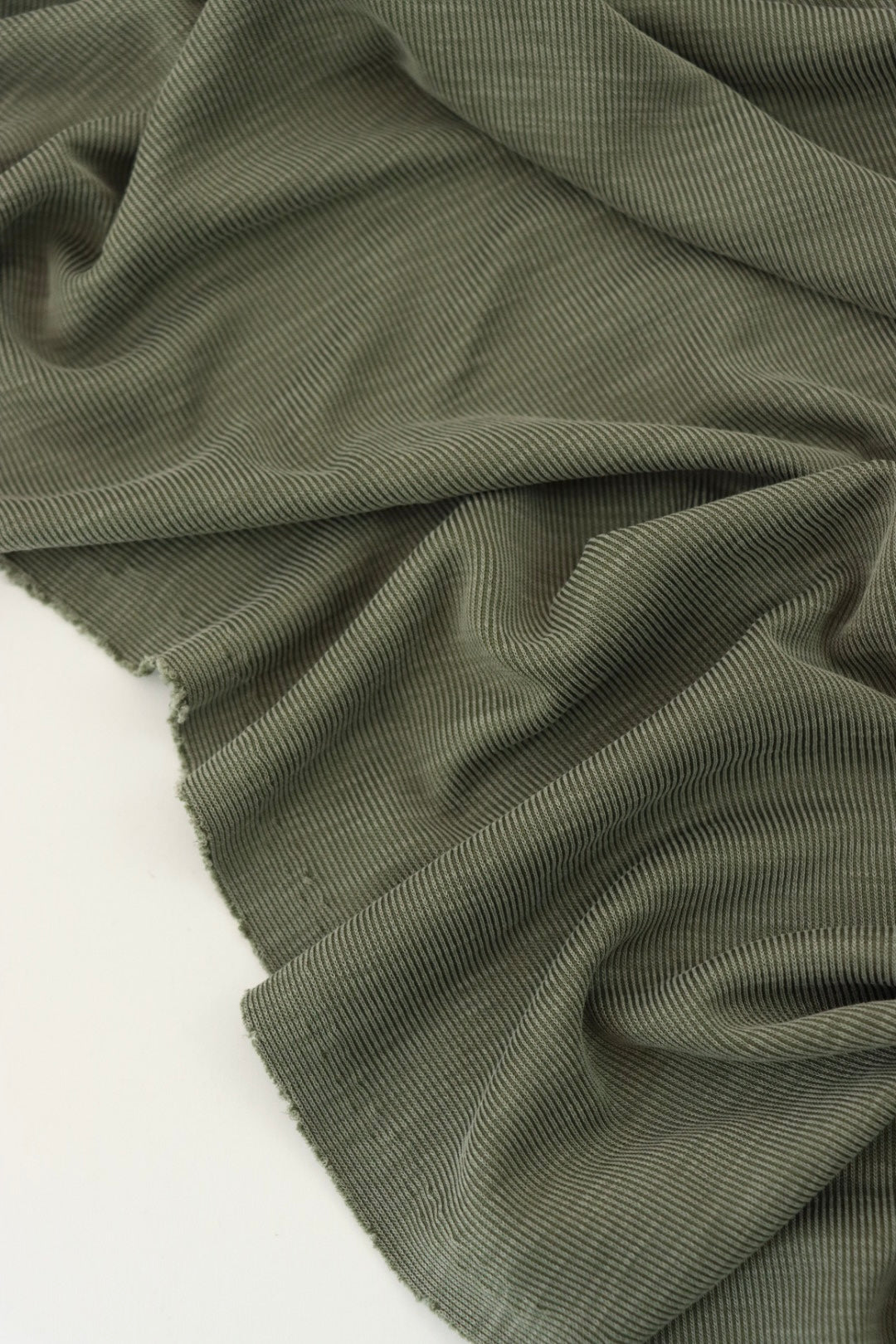 Slub Rib Olive Cupro Slub Rib | Surge Fabric Shop
