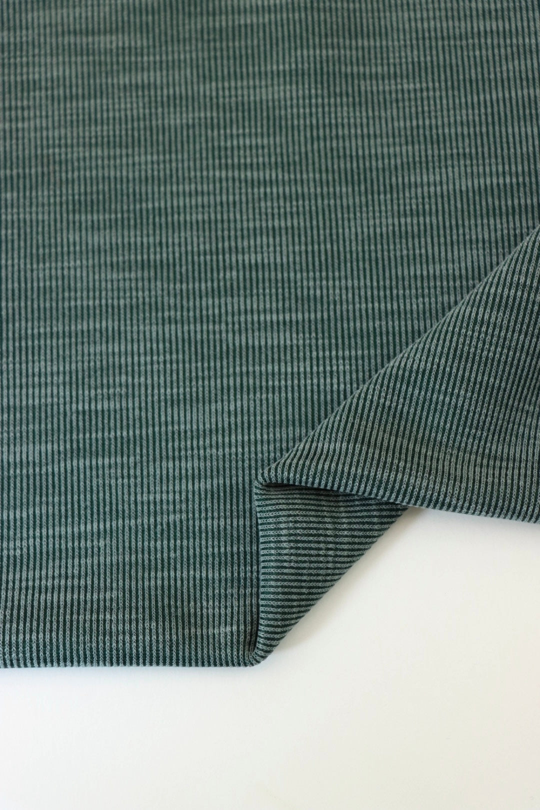 Slub Rib Midnight Green Cupro Slub Rib | Surge Fabric Shop