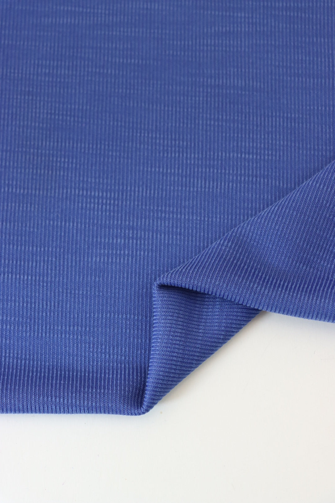 Slub Rib Royal Cupro Slub Rib | Surge Fabric Shop