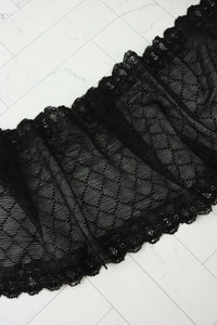 Black 5.5" Wide Stretch Lace