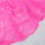 Load image into Gallery viewer, Neon Crystal Pink 8.75&quot; Wide Stretch Lace
