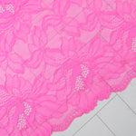 Load image into Gallery viewer, Neon Crystal Pink 8.75&quot; Wide Stretch Lace

