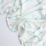 Load image into Gallery viewer, Seafoam Single Stripe Rayon Spandex Jersey | Made in USA
