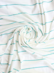 Load image into Gallery viewer, Seafoam Single Stripe Rayon Spandex Jersey | Made in USA