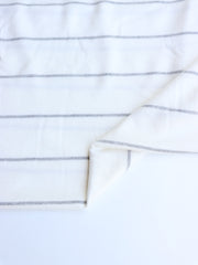 Load image into Gallery viewer, Heather Gray Single Stripe Rayon Spandex Jersey | Made in USA