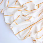 Load image into Gallery viewer, Golden Yellow Single Stripe Rayon Spandex Jersey | Made in USA
