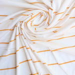 Load image into Gallery viewer, Golden Yellow Single Stripe Rayon Spandex Jersey | Made in USA
